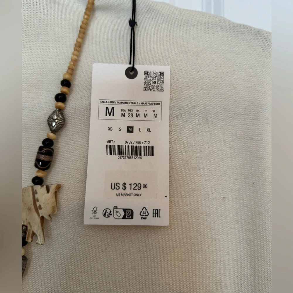 Elegant Cream Jumpsuit by ZARA - Picture 13 of 16